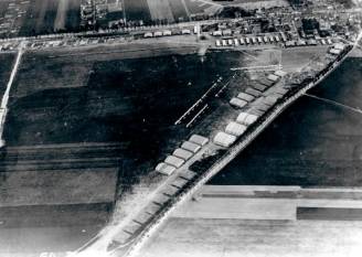 Vue aérienne de l’aéroport du Bourget en 1916