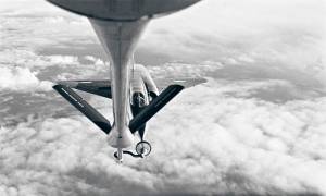Ravitaillement en vol d�un Mirage IV A par un boeing C135FR